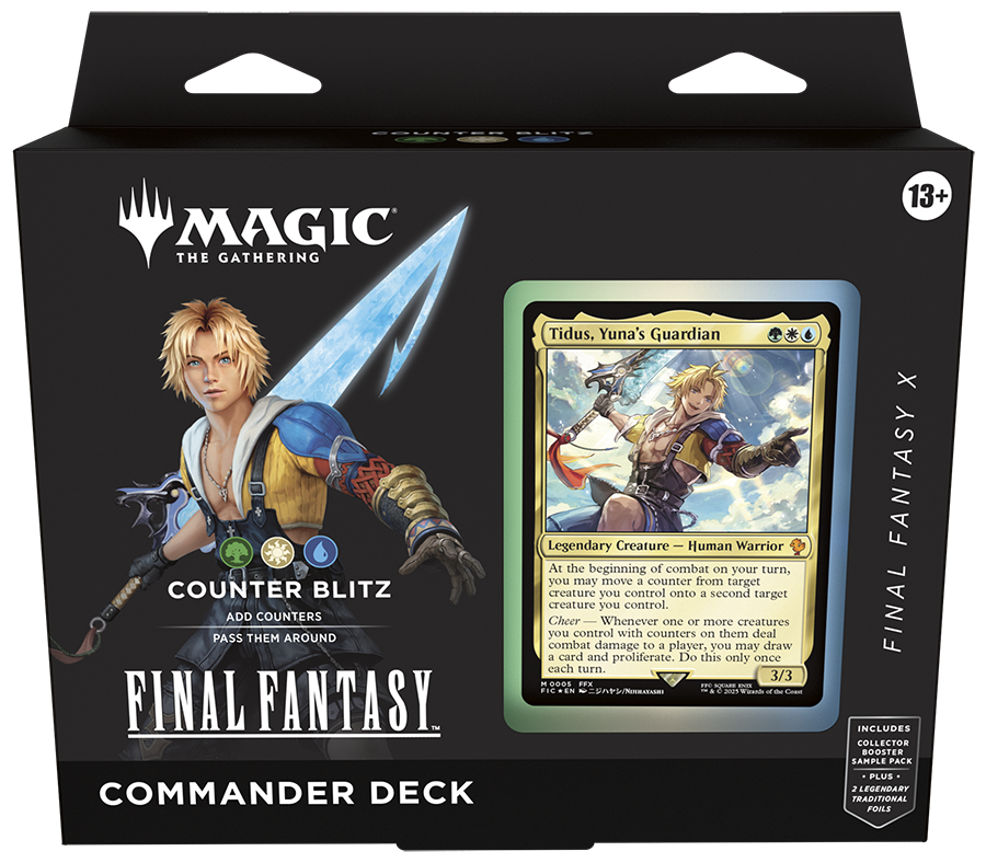 MTG x Final Fantasy - 'Counter Blitz' Commander Deck – MTG Precons MTG x Final Fantasy - 'Counter Blitz' Commander Deck – MTG Precons