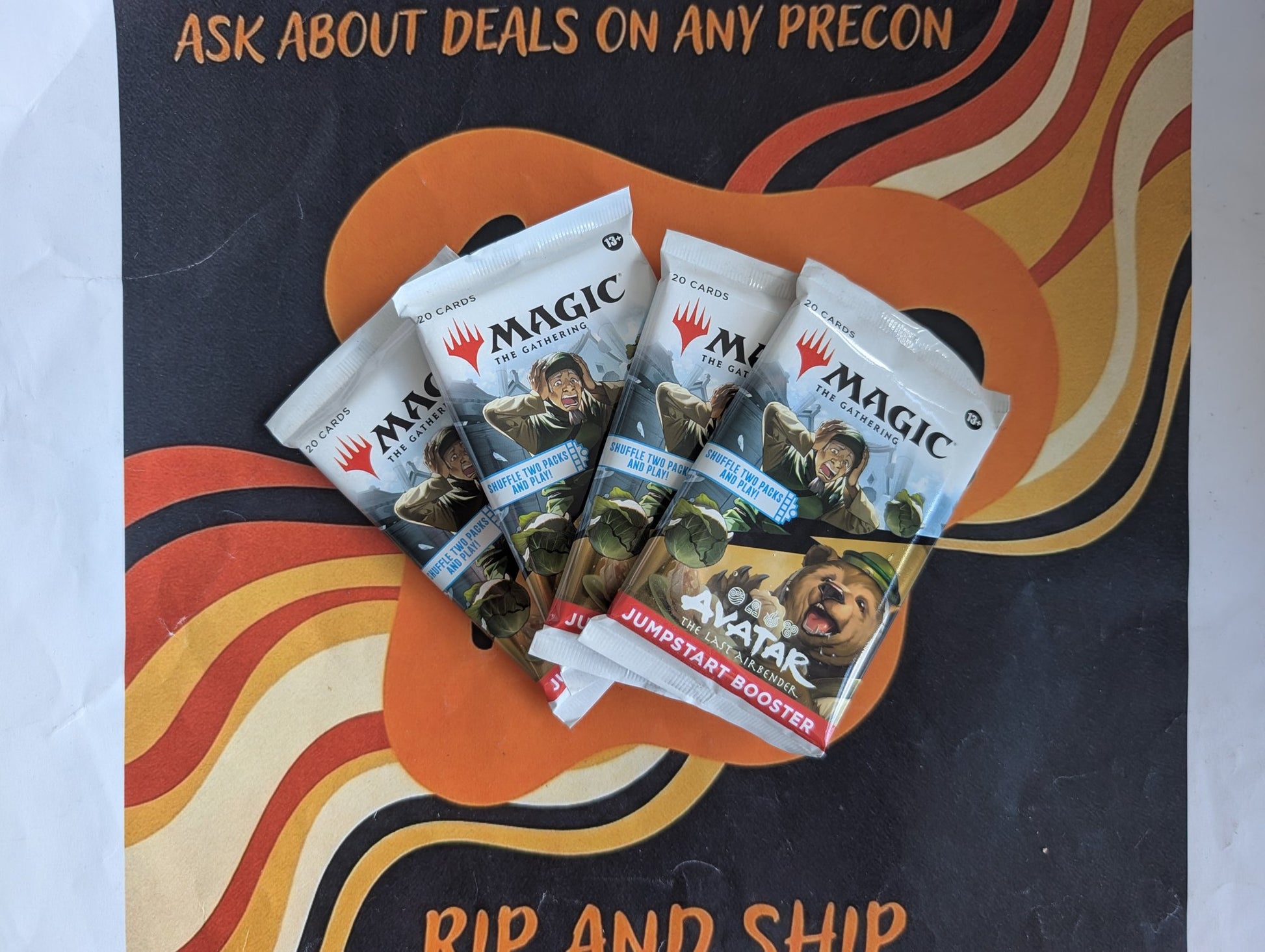 Magic: The Gathering - Avatar: The Last Airbender Jumpstart Booster Pack (Bundle of 4) - real product photo