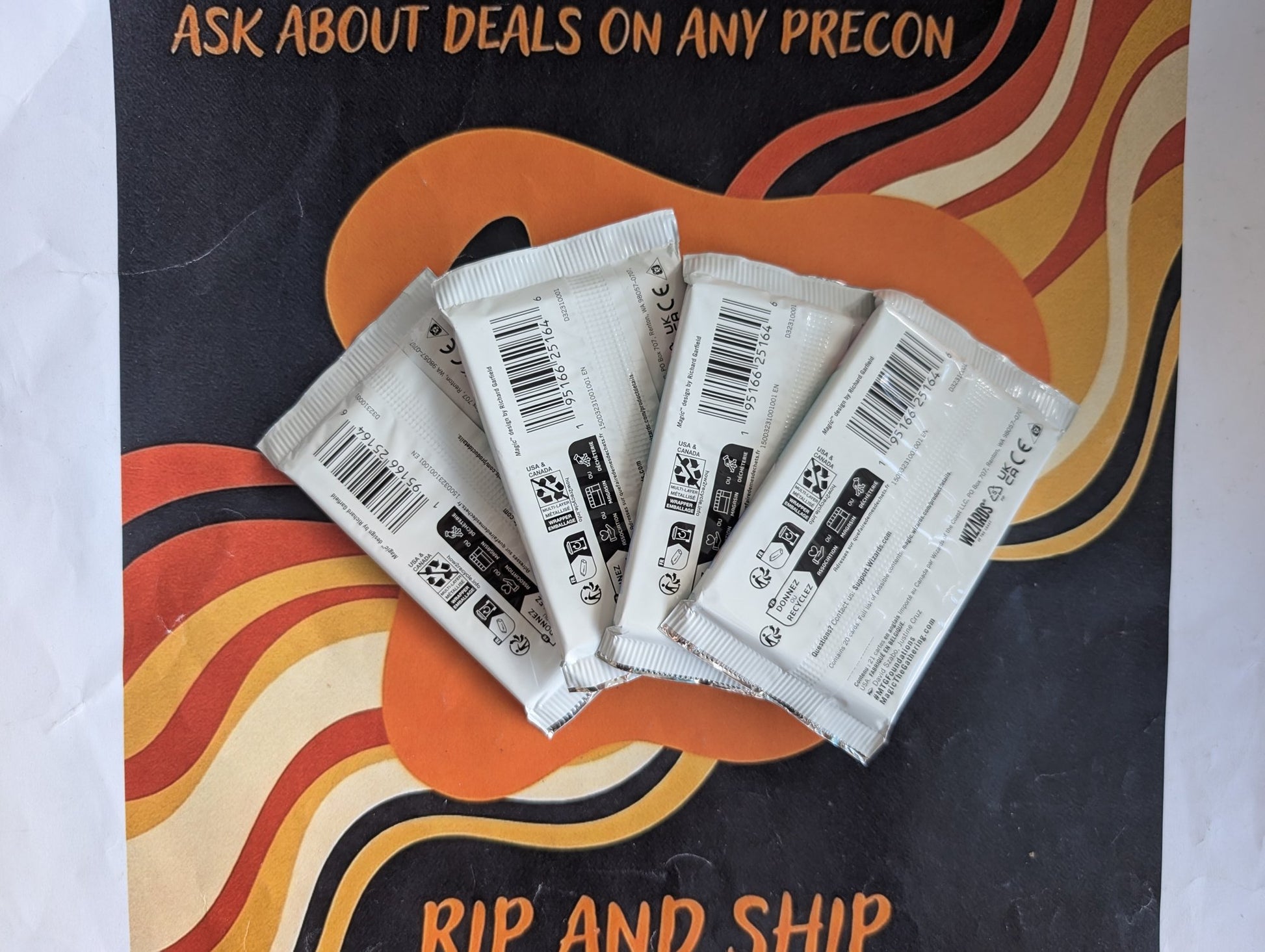 Magic: The Gathering Jumpstart Foundations Booster Pack – 4-Pack - real product photo