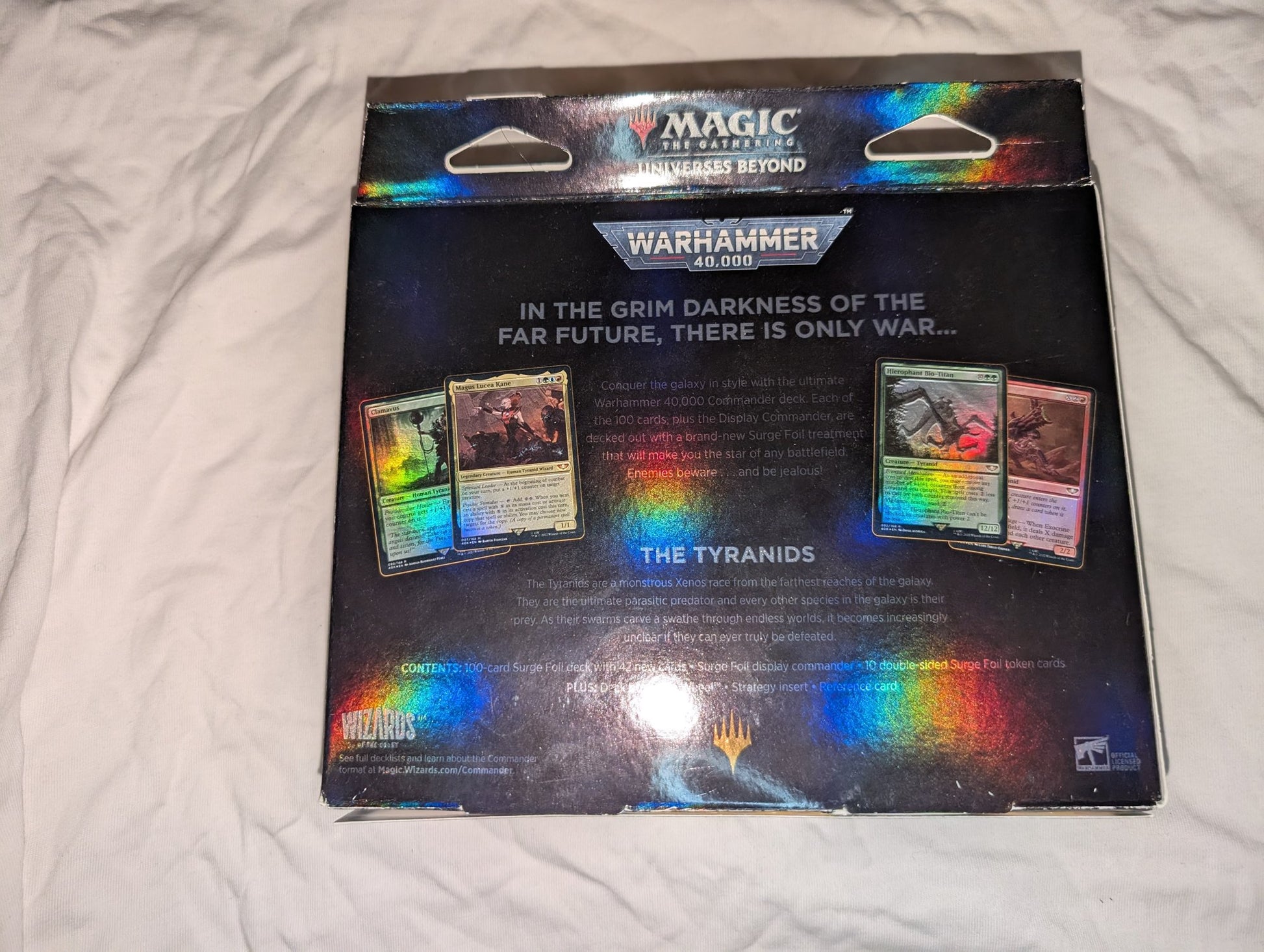 Tyranid Swarm | Warhammer 40,000 Commander Deck - real product photo (back)