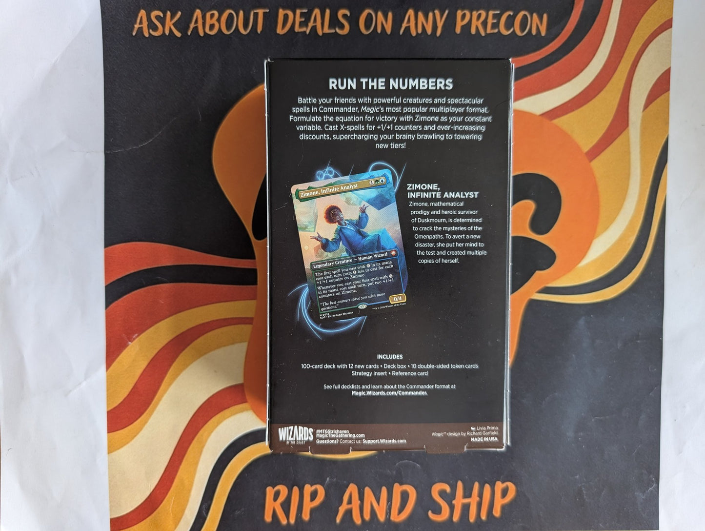 Secrets of Strixhaven: Quandrix Unlimited Commander Deck - real product photo