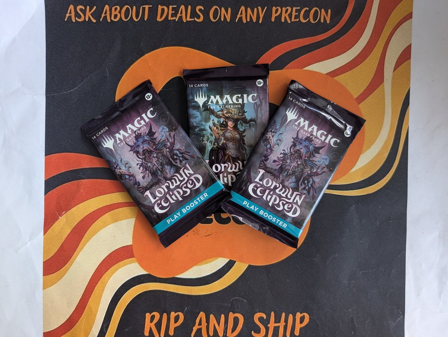 Magic: The Gathering - Lorwyn Eclipsed Play Booster 3-Pack Bundle - real product photo