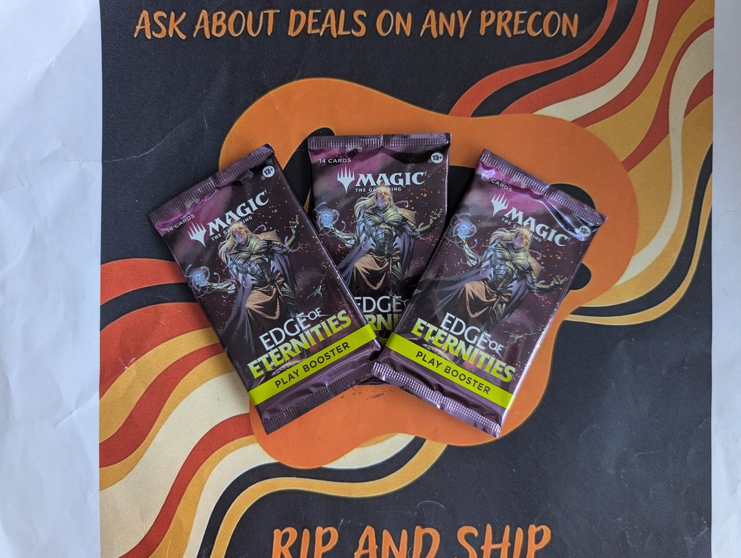 Magic: The Gathering - Edge of Eternities Play Booster 3-Pack Bundle - real product photo