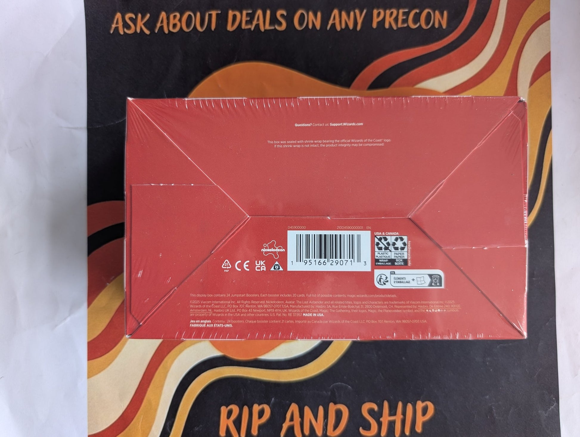 Magic: The Gathering Avatar: The Last Airbender Jumpstart Booster Box - real product photo back