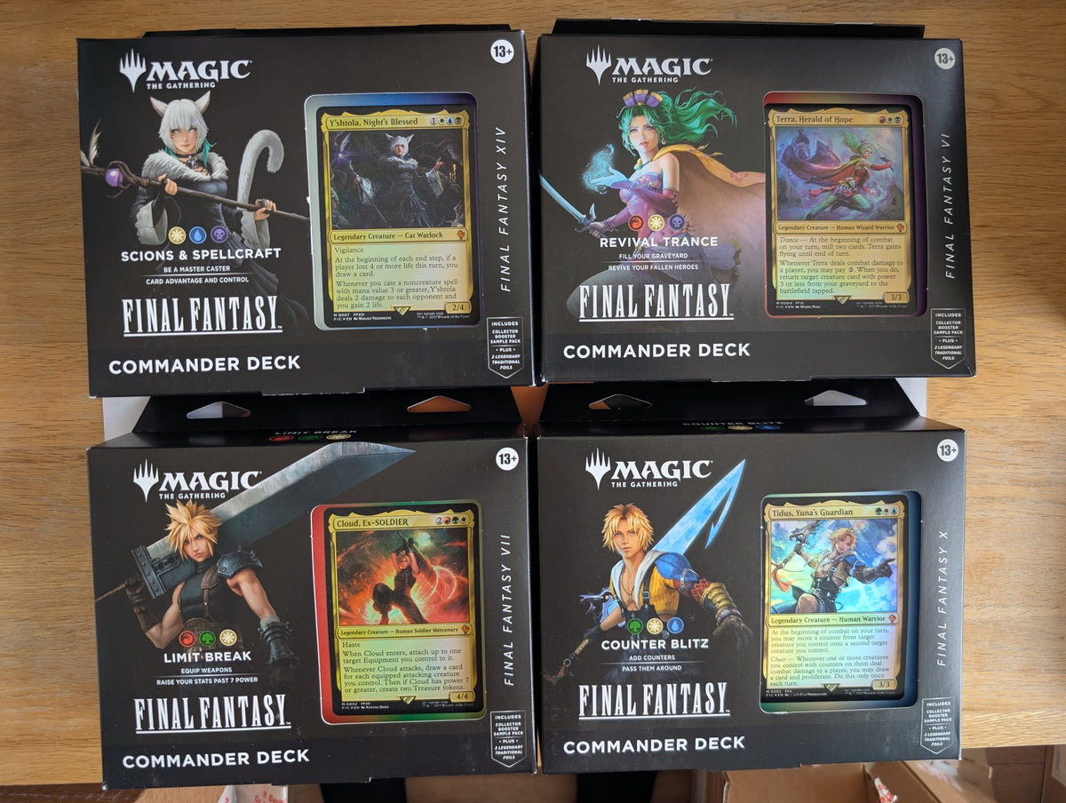 Magic: The Gathering – Final Fantasy Commander Deck Set (4 Decks) - real product photo