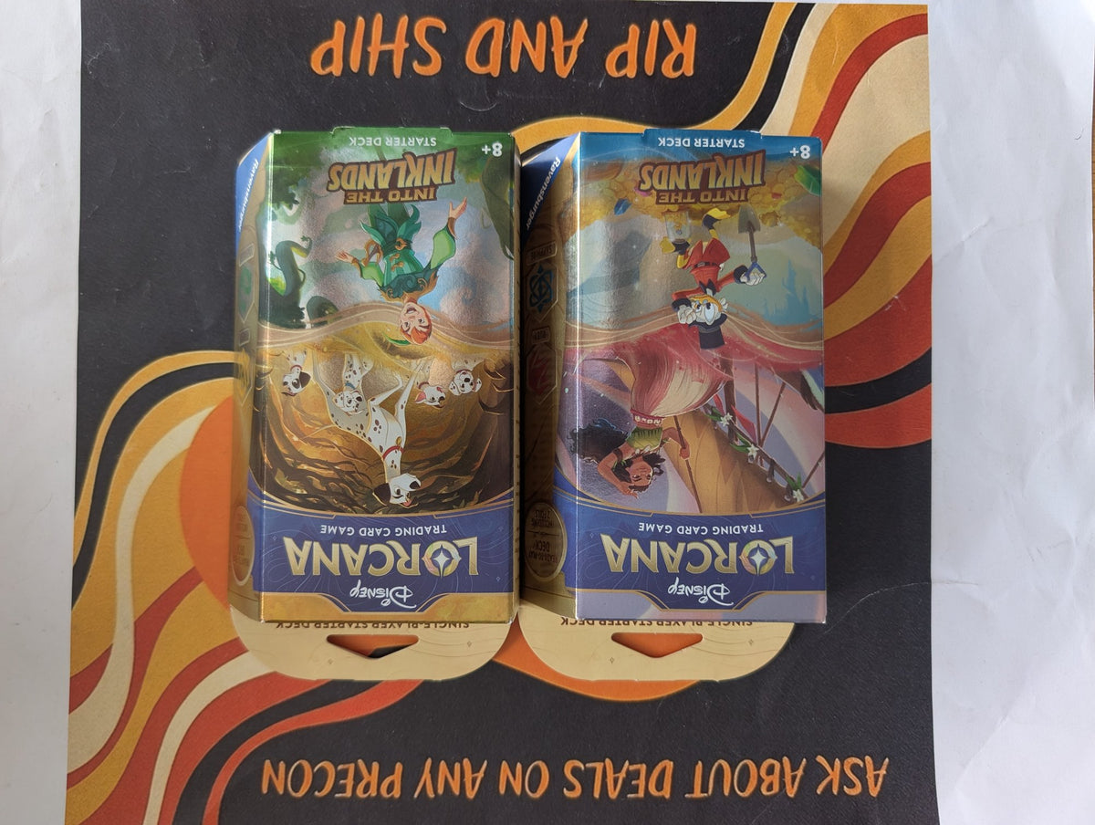 Disney Lorcana: Into the Inklands Starter Decks (Set of 2) - real product photo