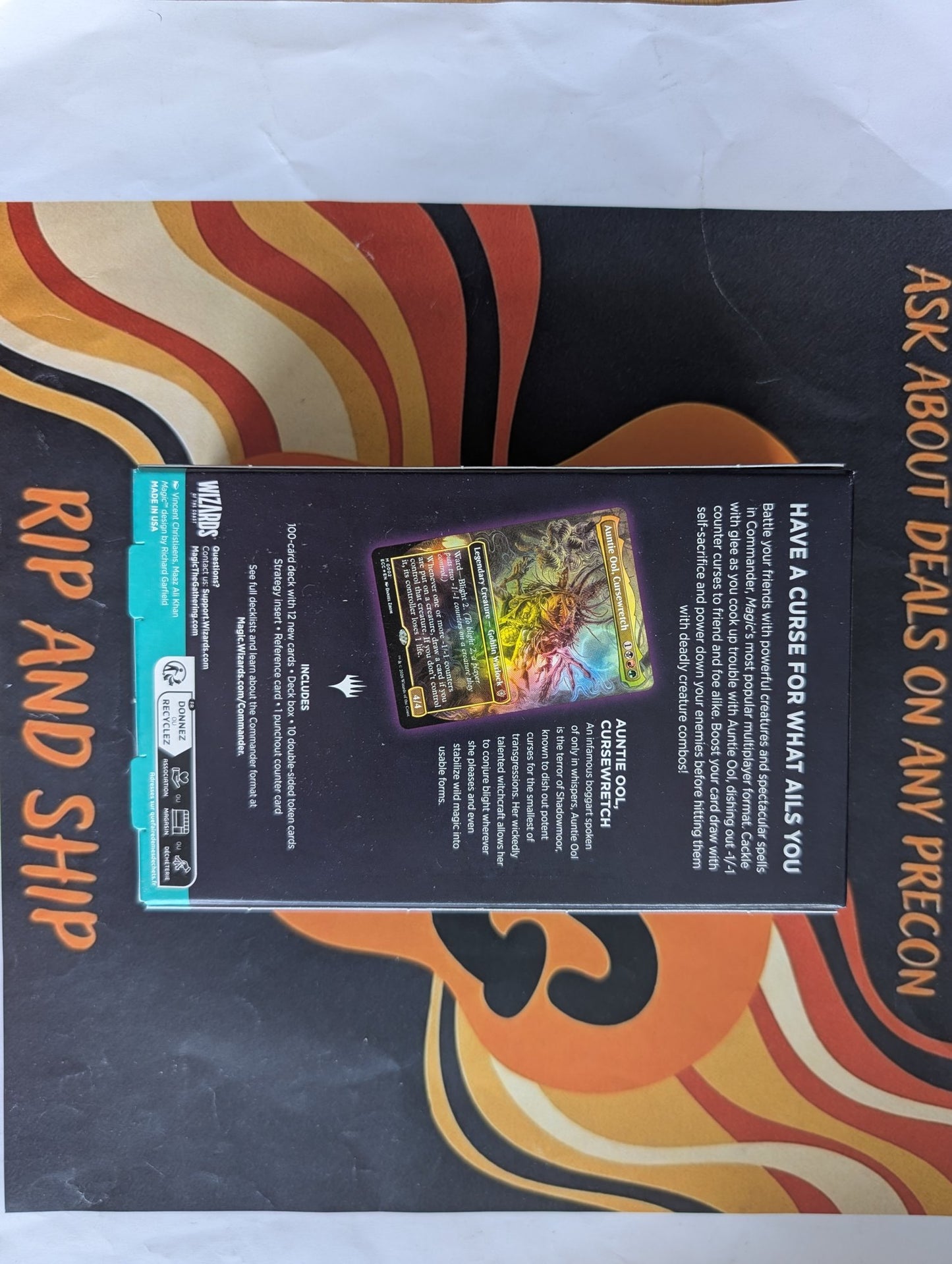 Magic: The Gathering Lorwyn: Blight Curse Commander Deck - real product photo