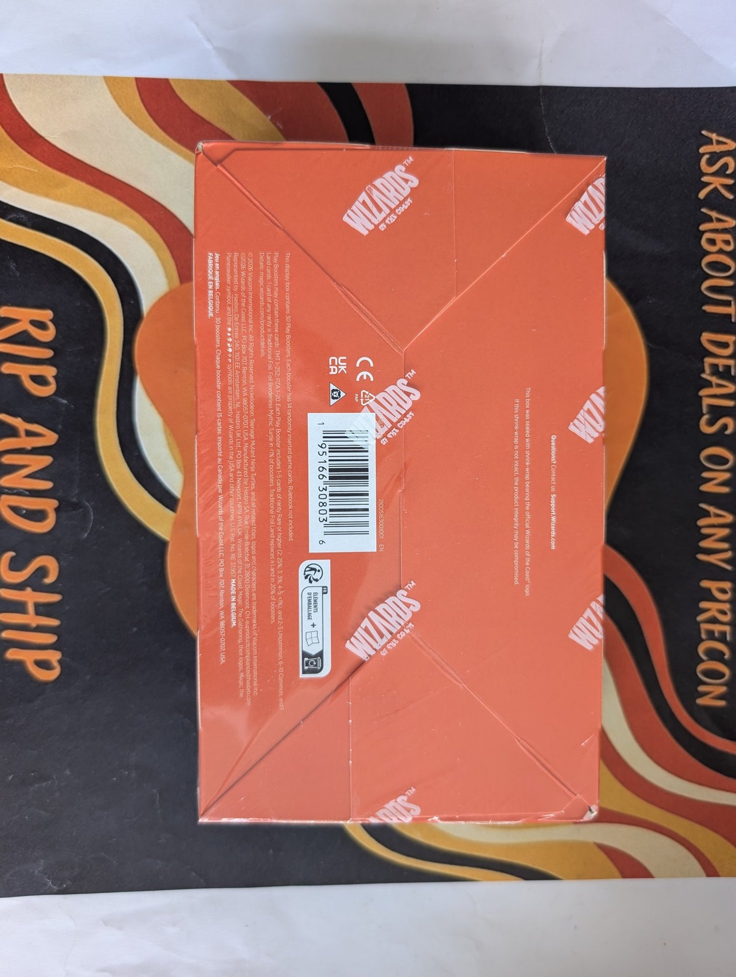 Magic: The Gathering - Teenage Mutant Ninja Turtles Play Booster Box (back) - real product photo
