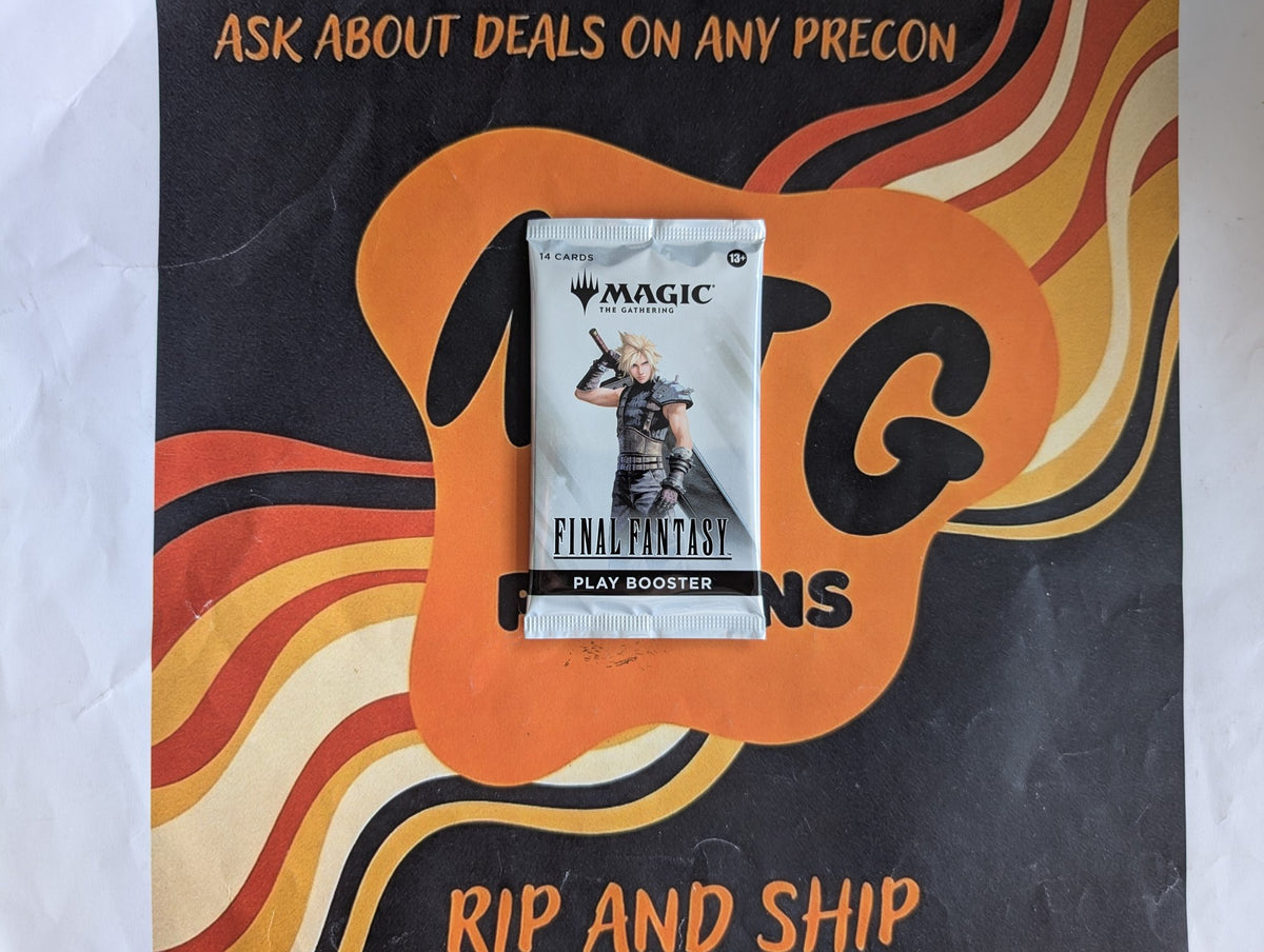 Magic: The Gathering Final Fantasy Play Booster Pack - real product photo