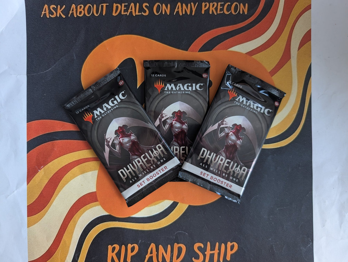 Magic: The Gathering - Phyrexia: All Will Be One Set Booster 3-Pack Bundle - real product photo
