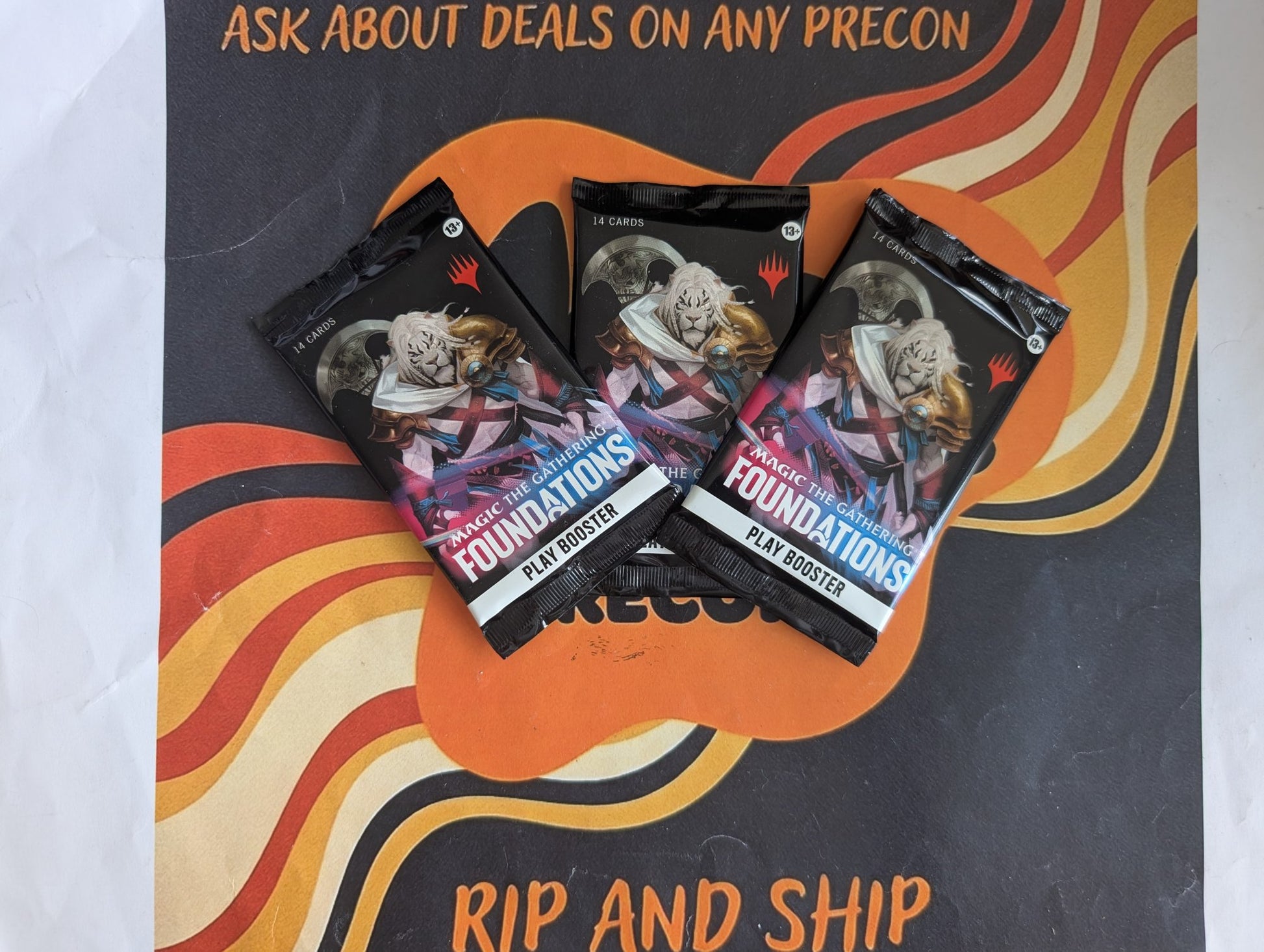 Magic: The Gathering - Foundations Play Booster 3-Pack Bundle - real product photo