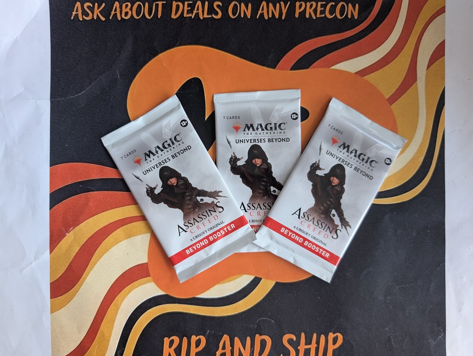 Magic: The Gathering - Assassin's Creed Beyond Booster 3-Pack Bundle - real product photo
