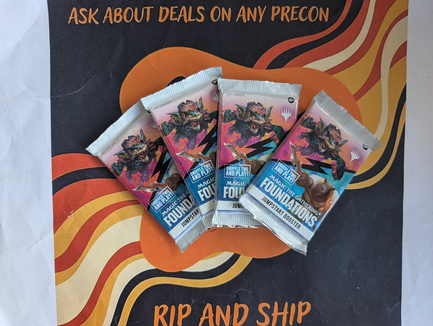 Magic: The Gathering Jumpstart Foundations Booster Pack – 4-Pack - real product photo
