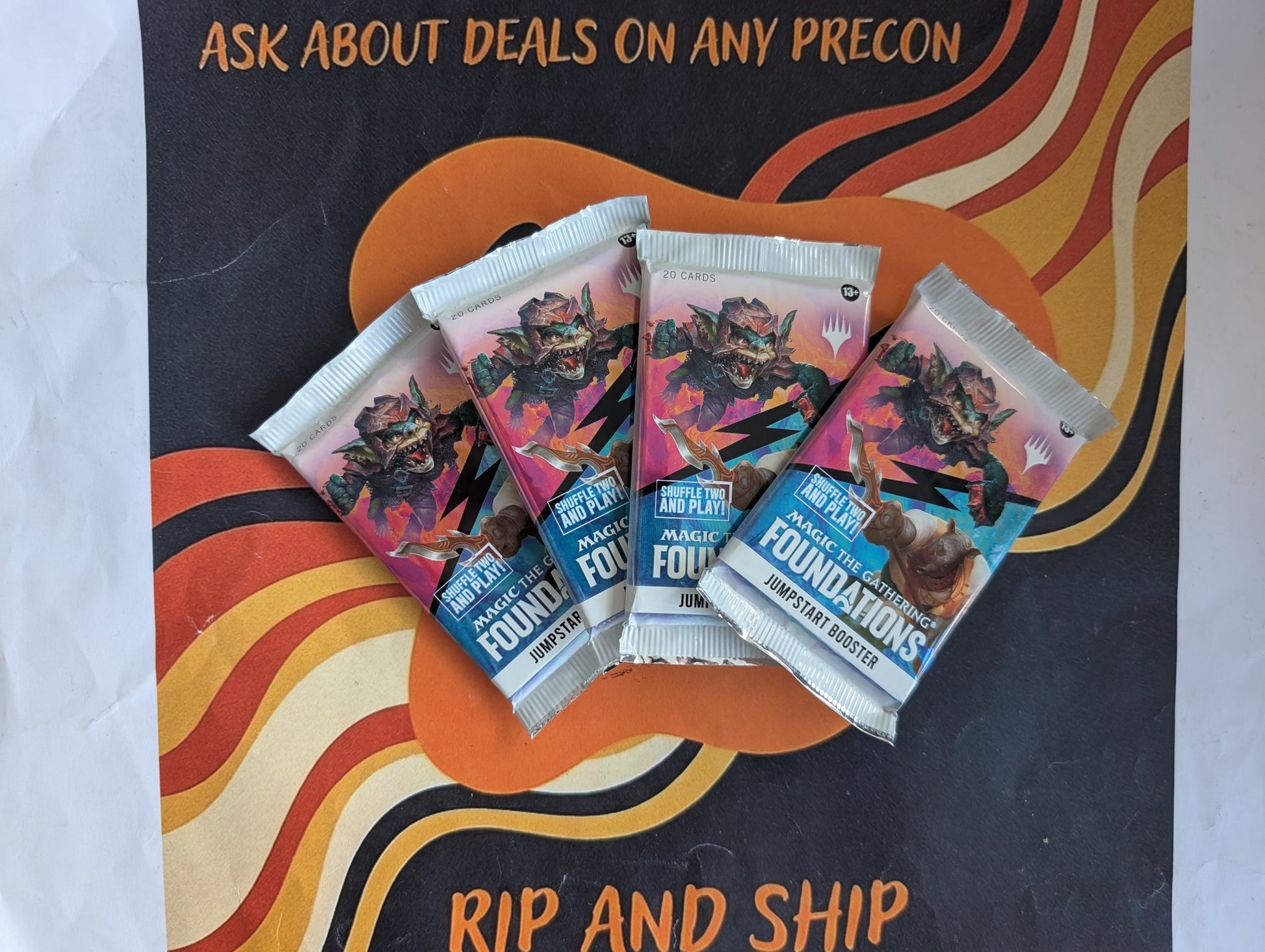 Magic: The Gathering Jumpstart Foundations Booster Pack – 4-Pack - real product photo