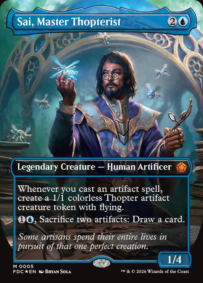 Sai, Master Thopterist - borderless foil commander from Keen Engineering