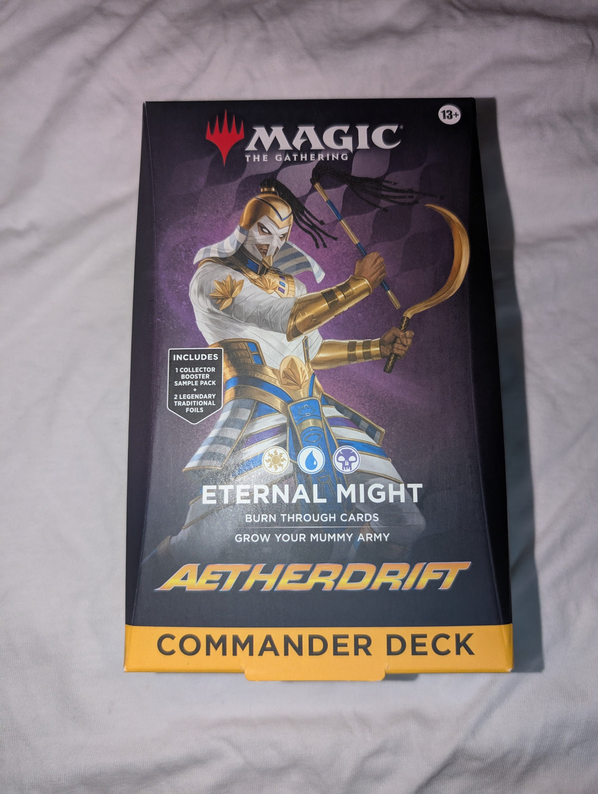 Eternal Might Aetherdrift Commander Deck - real product photo