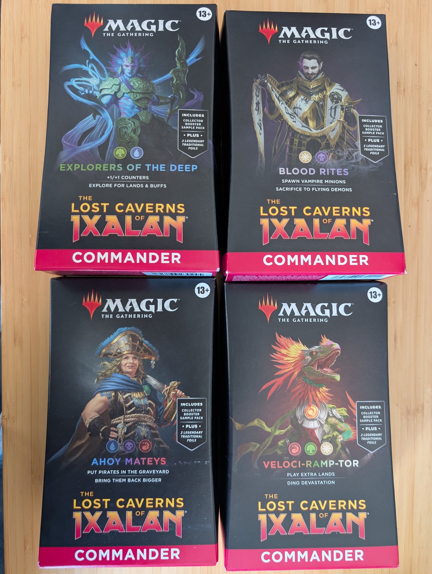 Magic: The Gathering – The Lost Caverns of Ixalan Commander Deck Set of 4
