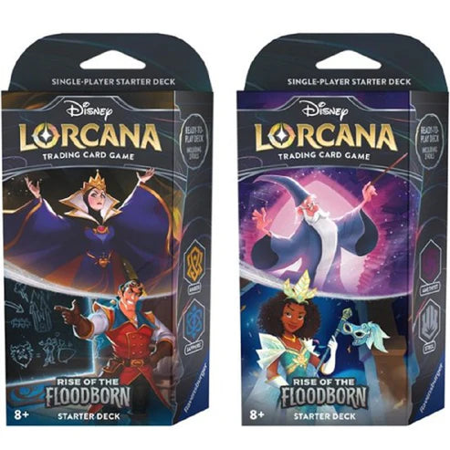 Disney Lorcana: Rise of the Floodborn Starter Decks (Set of 2)
