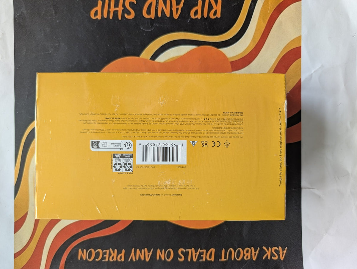 Aetherdrift Play Booster Box - sealed display back, real product photo
