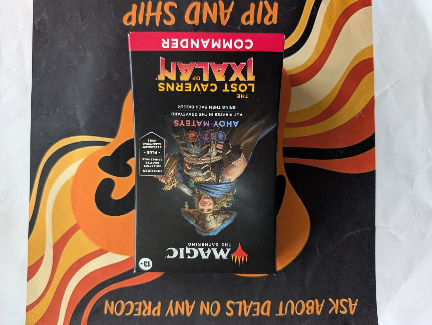 Ahoy Mateys - Lost Caverns of Ixalan Commander Deck, sealed box front, real product photo