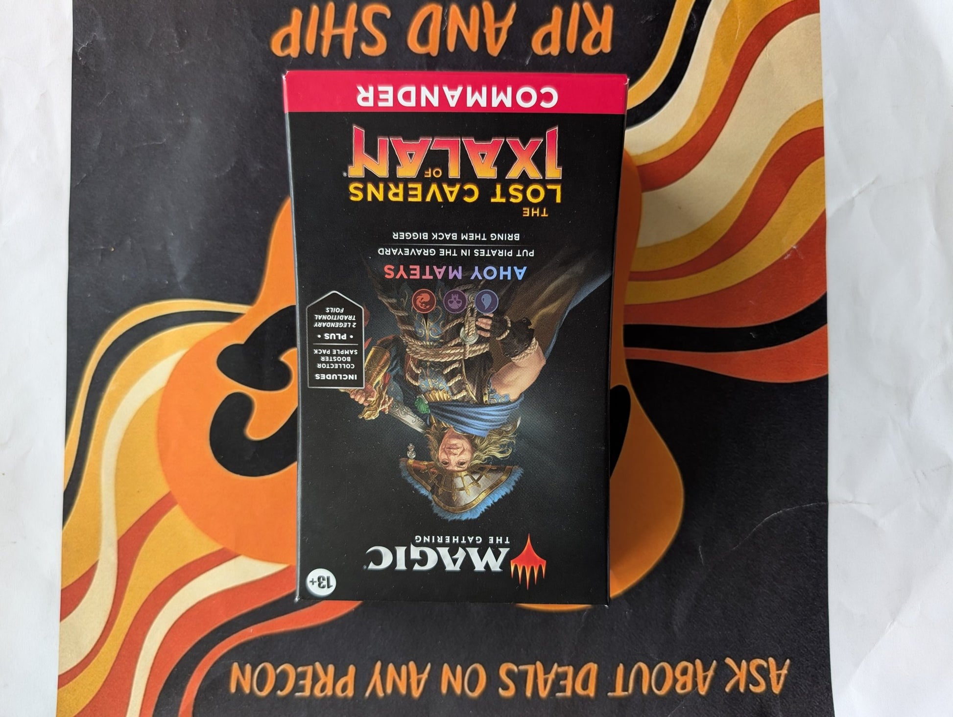 Ahoy Mateys - Lost Caverns of Ixalan Commander Deck, sealed box front, real product photo
