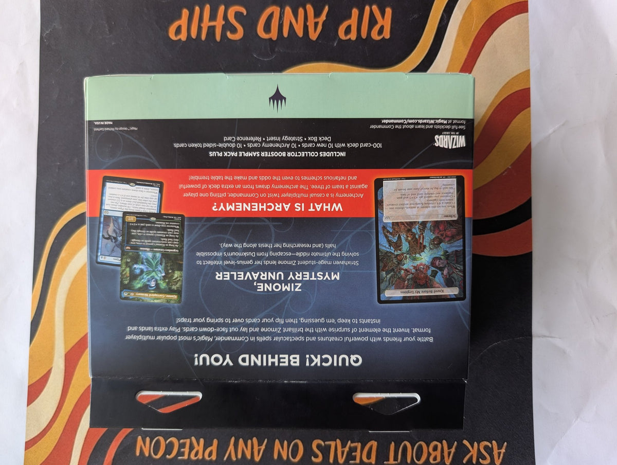 JumpScare Duskmourn: House of Horror Commander Deck - sealed box back, real product photo