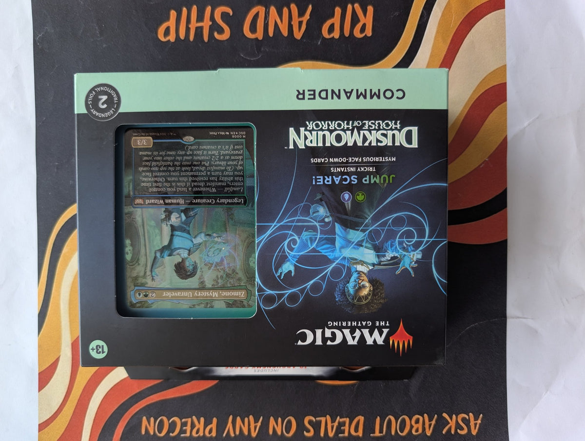JumpScare Duskmourn: House of Horror Commander Deck - sealed box front, real product photo