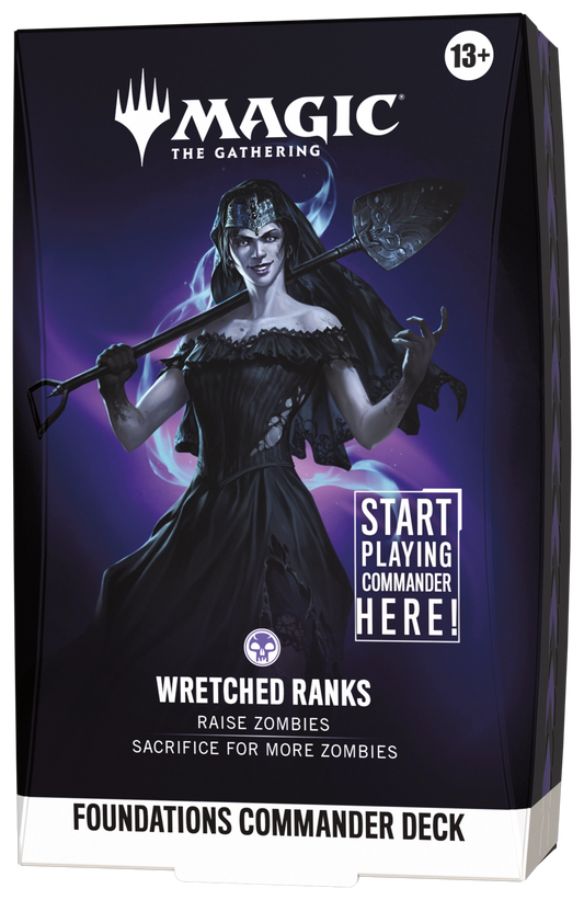 MTG Foundations Commander Deck - Wretched Ranks - sealed deck box