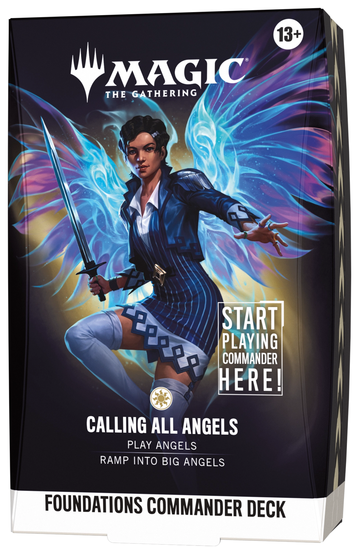 MTG Foundations Commander Deck - Calling All Angels - sealed deck box