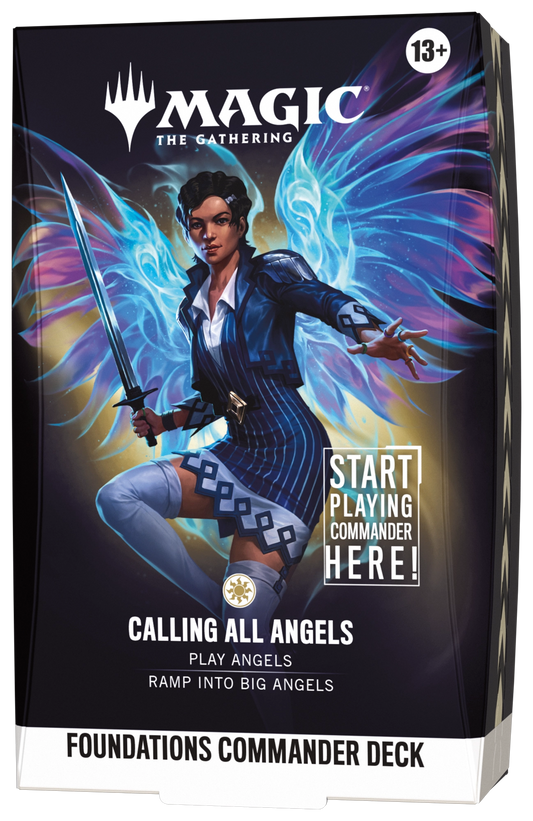 MTG Foundations Commander Deck - Calling All Angels - sealed deck box