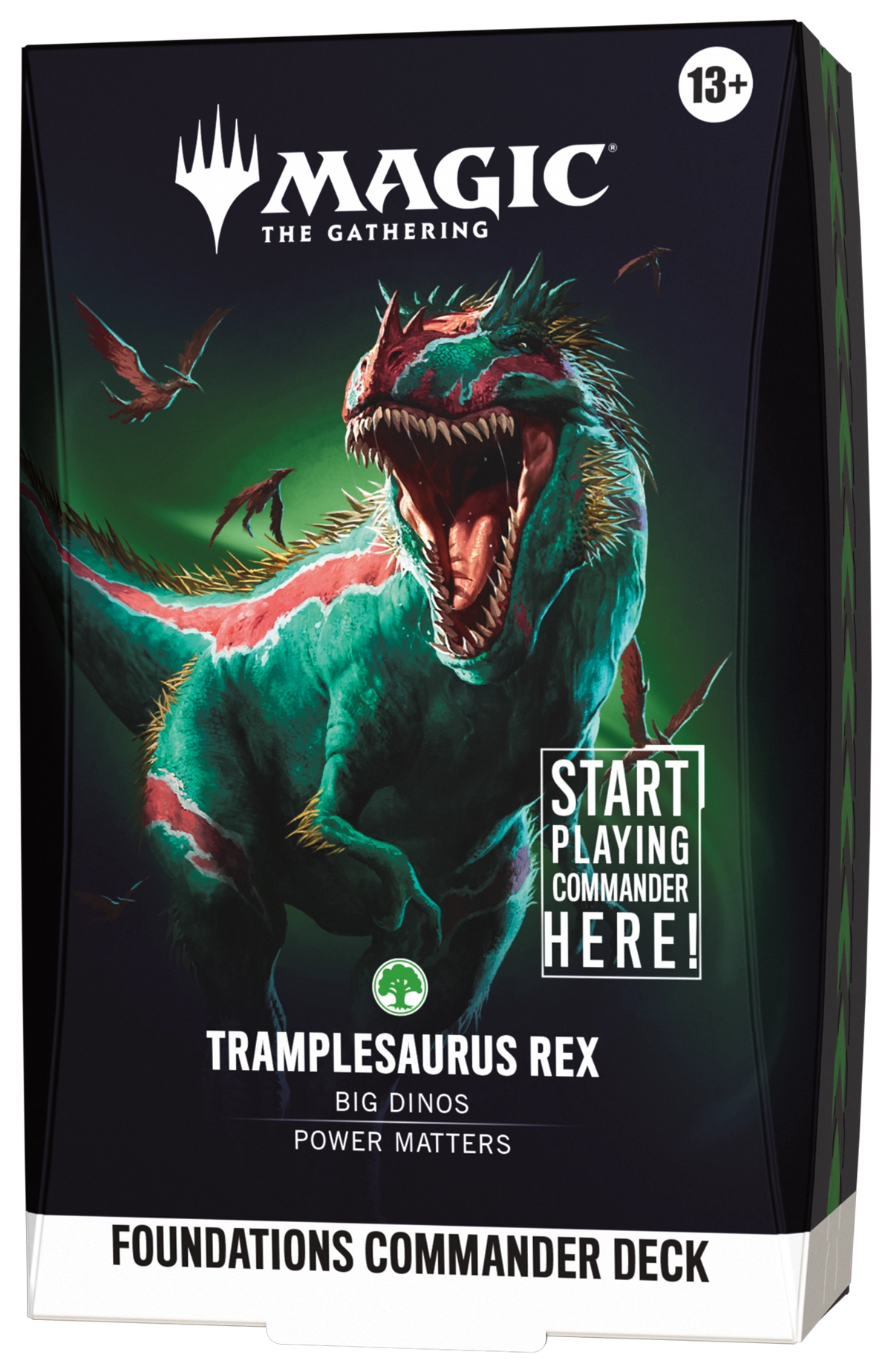 MTG Foundations Commander Deck - Tramplesaurus Rex - sealed deck box
