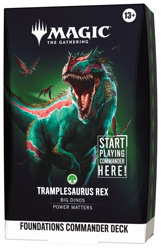 MTG Foundations Commander Deck - Tramplesaurus Rex - sealed deck box