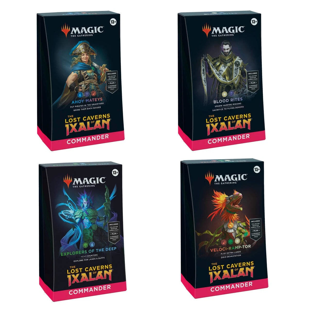 Magic: The Gathering – The Lost Caverns of Ixalan Commander Deck Set of 4