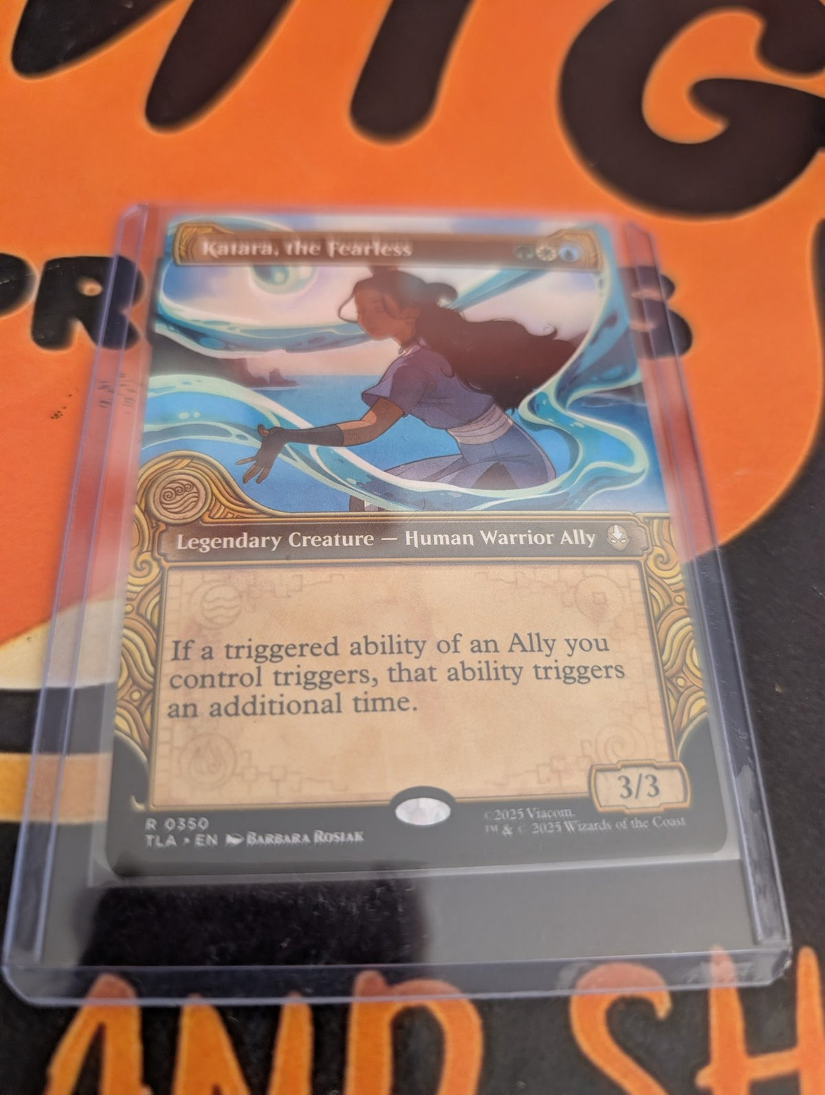 Katara, the Fearless – actual card photo