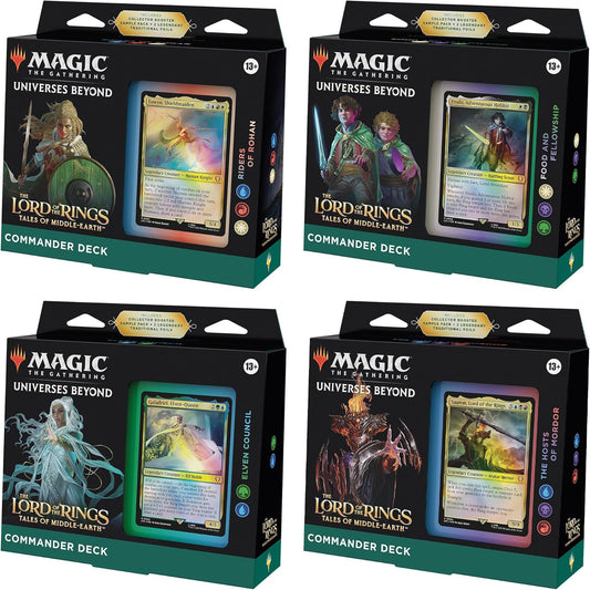 MTG: The Lord of the Rings Tales of Middle-earth - Commander Deck Set of 4