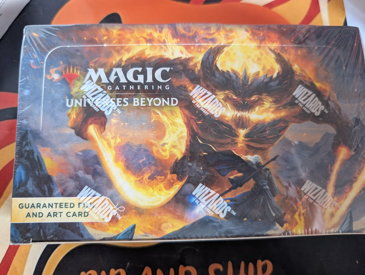 The Lord of the Rings: Tales of Middle-earth Set Booster Box — sealed, real product photo (front)