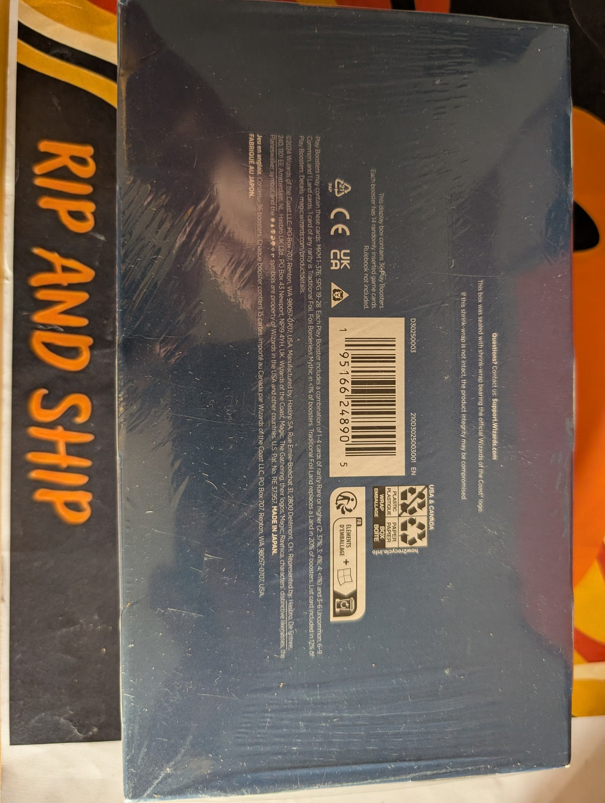 Murders at Karlov Manor Play Booster Box — sealed, real product photo (back)