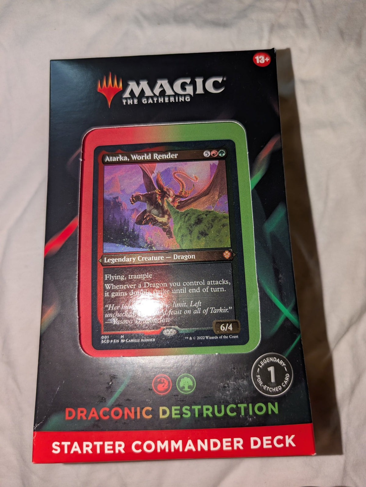 Draconic Destruction Starter Commander Deck - real product photo