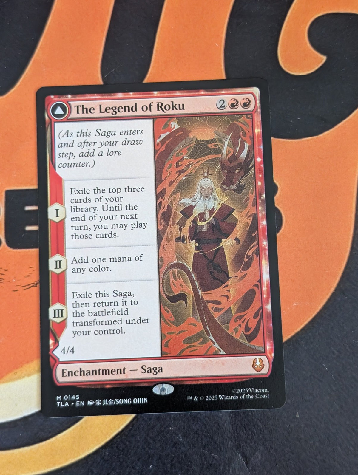 The Legend of Roku // Avatar Roku – actual card photo